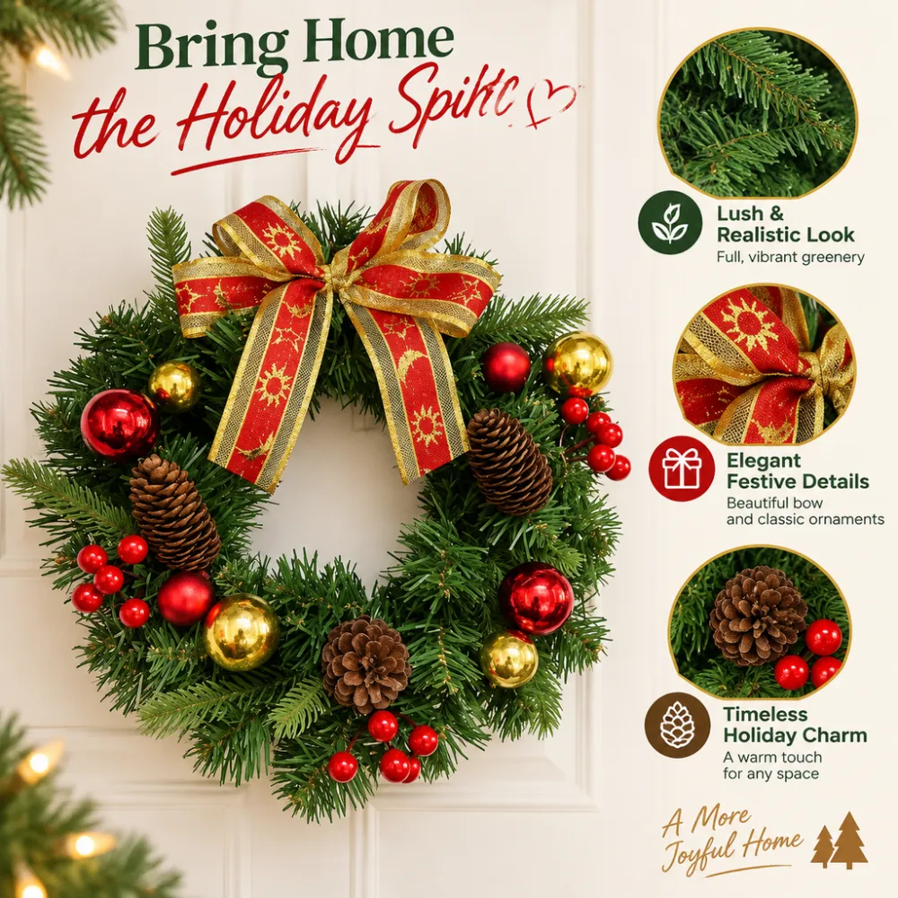 Christmas decorations, Christmas wreaths