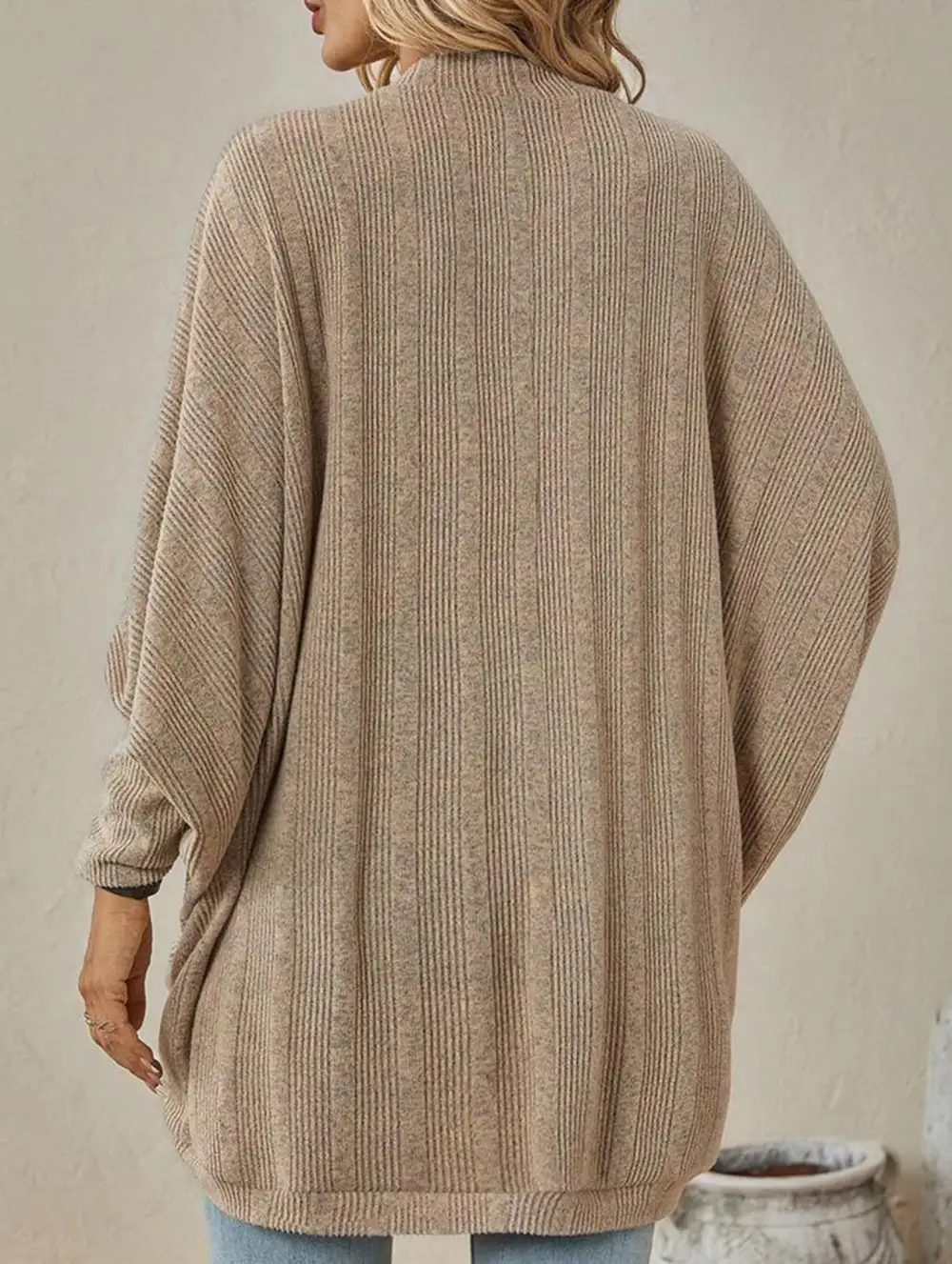 Mid Length Knitted Cardigan