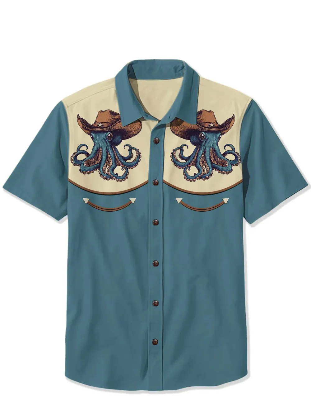 Western Octopus Cowboy Shirt