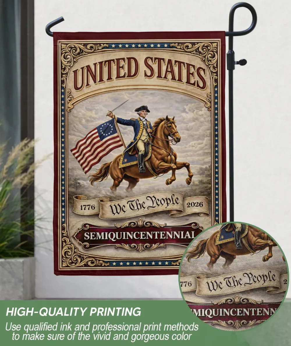 George Washington 250Th Anniversary 1776–2026 House Flag – America 250