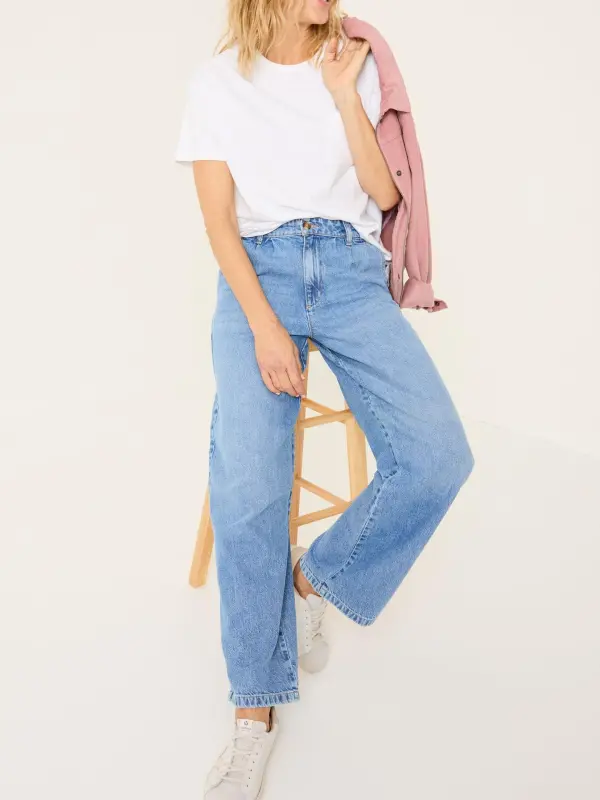 Denim Vintage Wide Leg Jeans