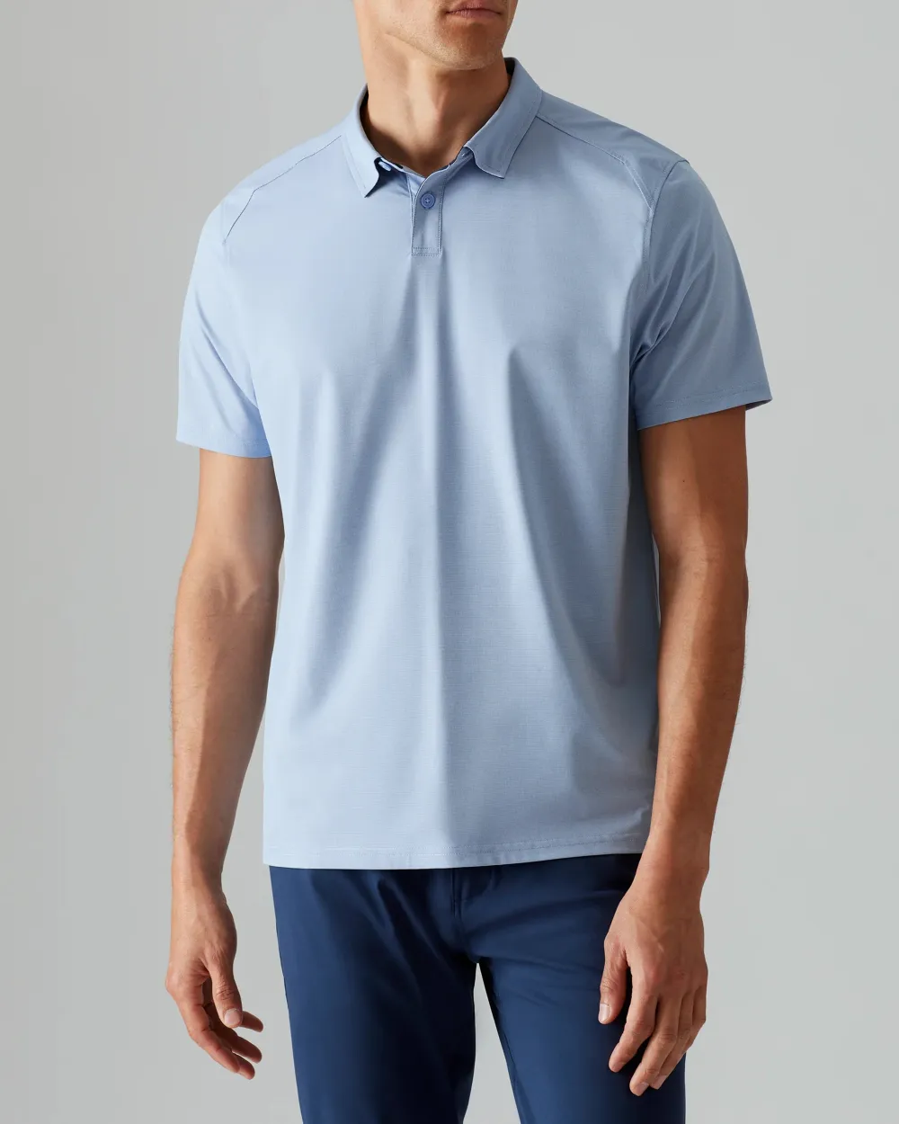 Men's Stretch Solid Polo T-Shirts