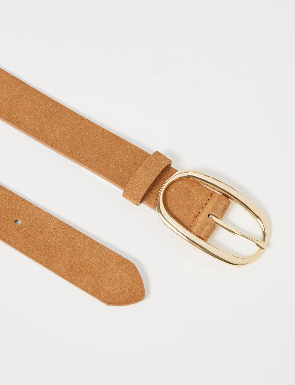 Vintage Soft Suede Tan Belt