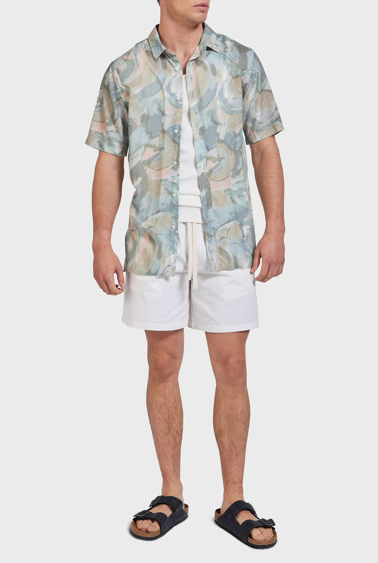 Oceanside Short Sleeve Shirt-Multi