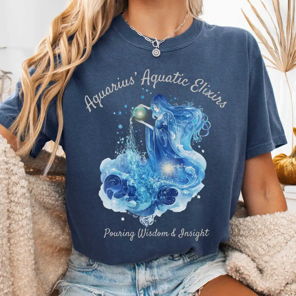 Aquarius Aquatic Elixirs Zodiac Shirt