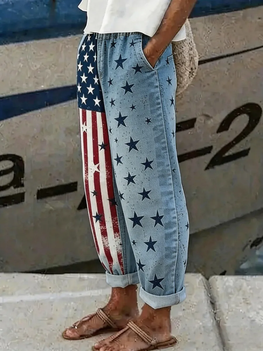 U.S. 250th Anniversary Linen Trousers
