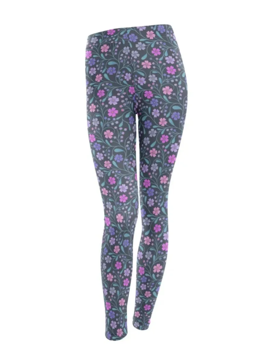 Moody Floral Print Leggings
