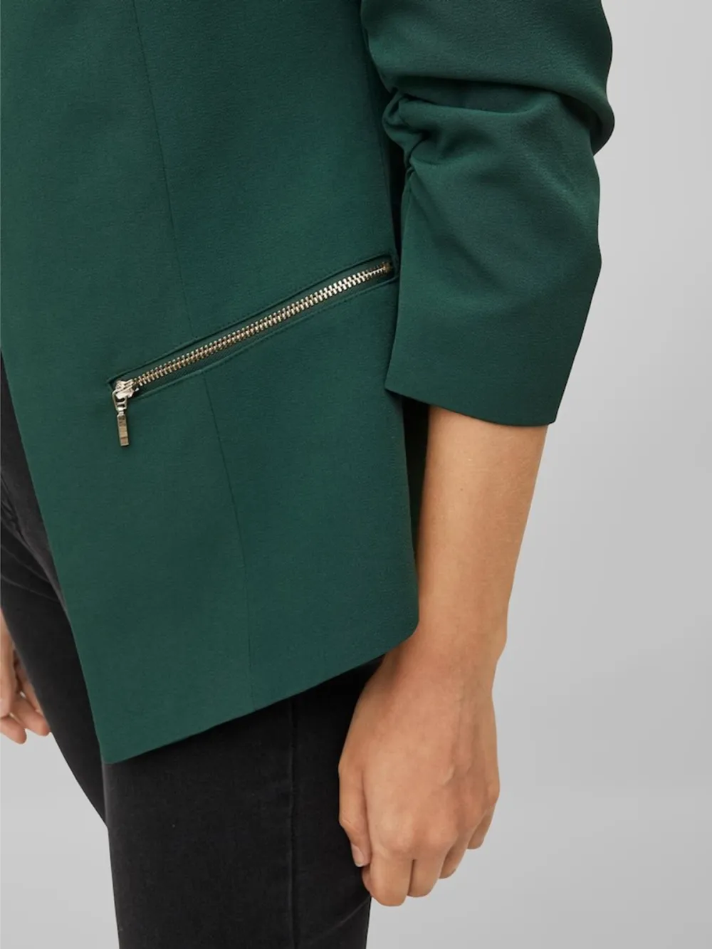 Plain Colored  No Lining Blazer