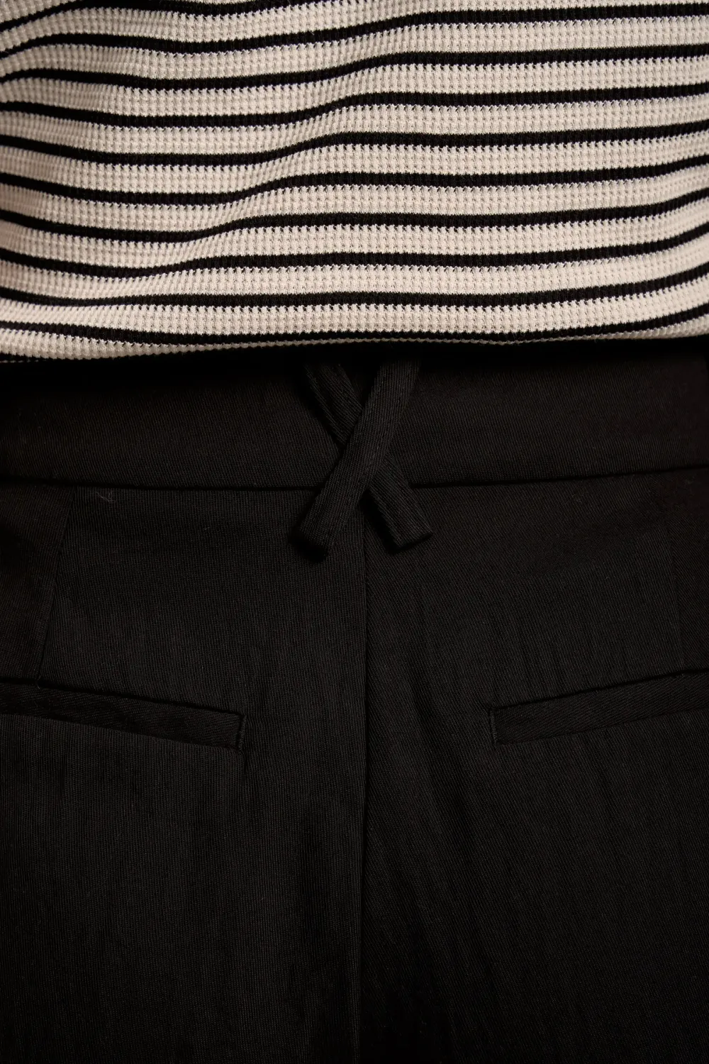 Black The Slim Leg Pants