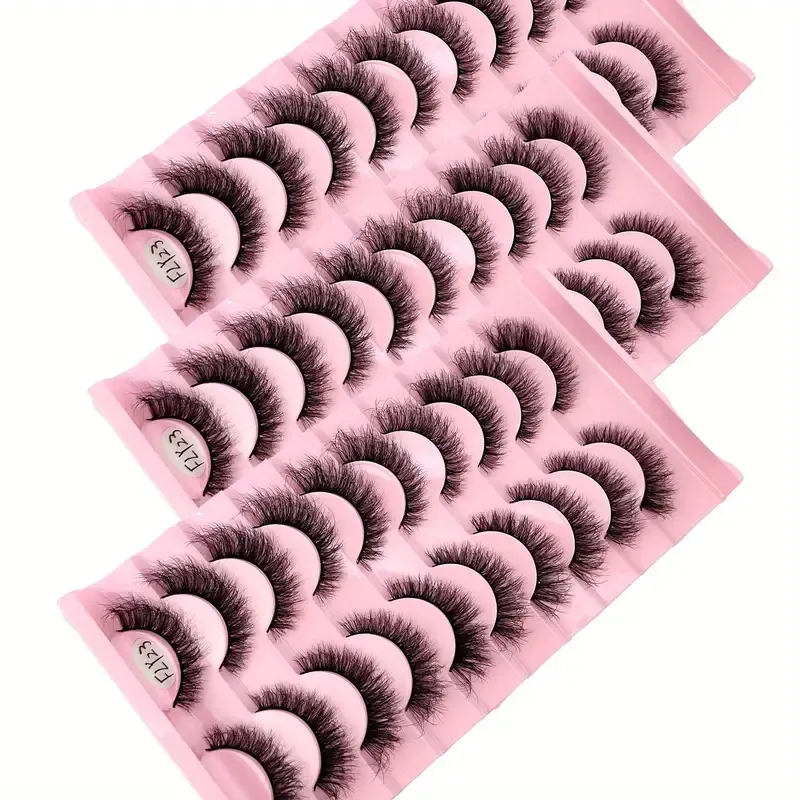 Set Of 3D Fluffy False Eyelashes