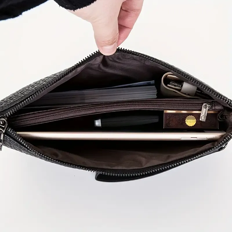 Black Men's Handbag Wallet Bag