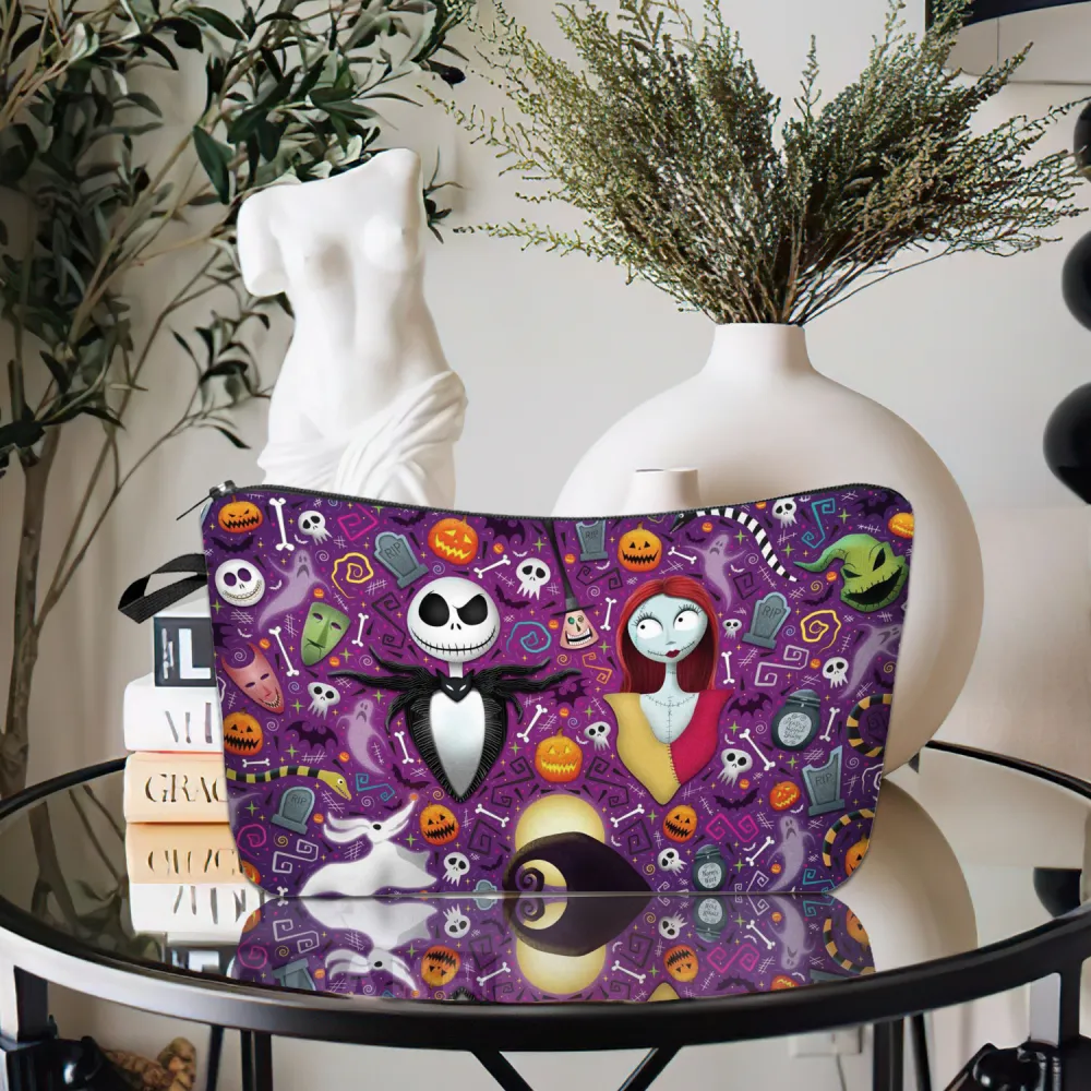 Nailhour Halloween Purple Witch Makeup Bag