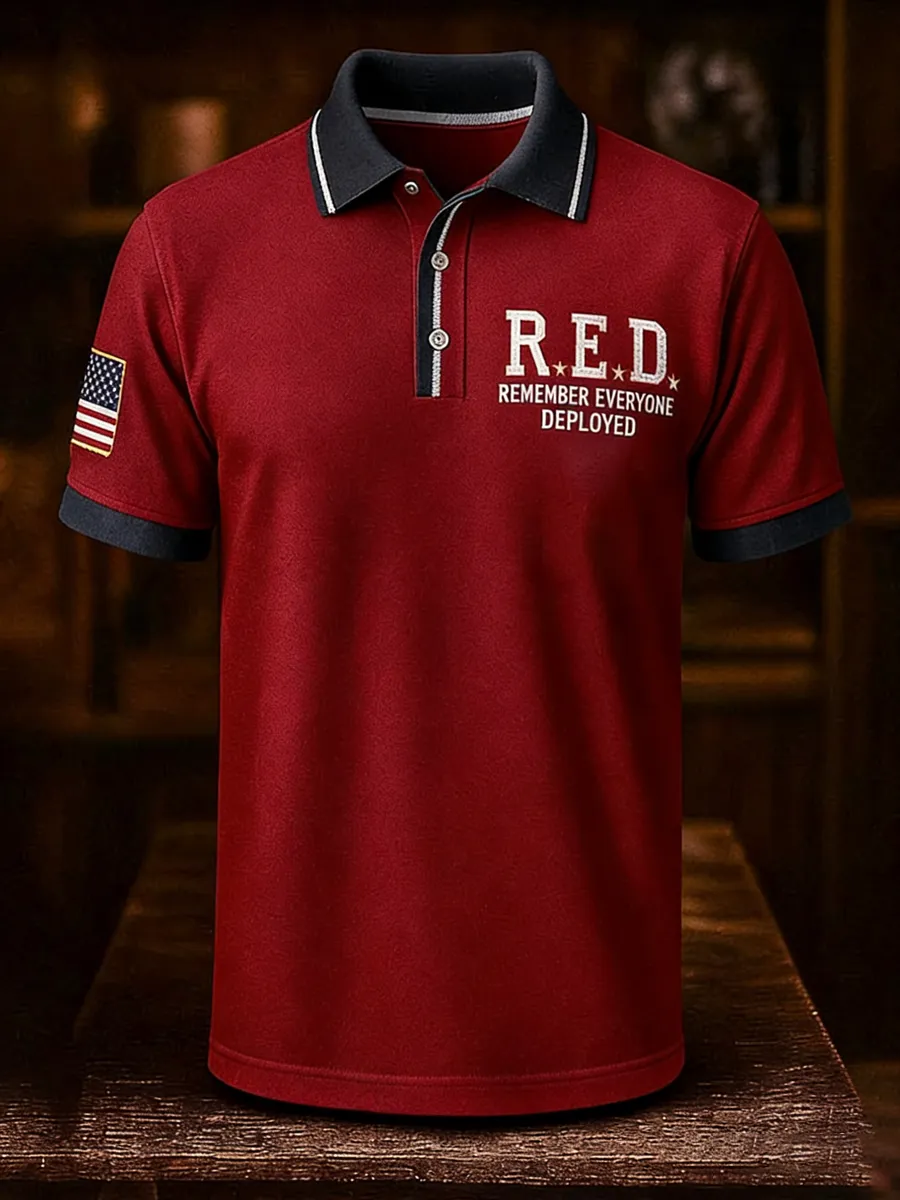 Men's Veterans Memorial Red Friday Short sleeved Shirt
