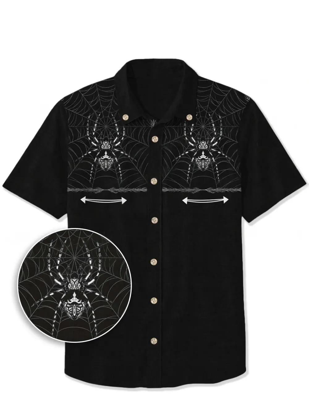 Spider On Spider Web - 100% Cotton Shirt