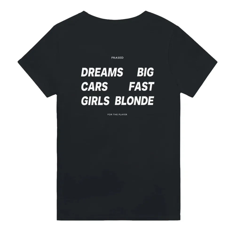 Men's Back Letter Print Crew Neck T-Shirt