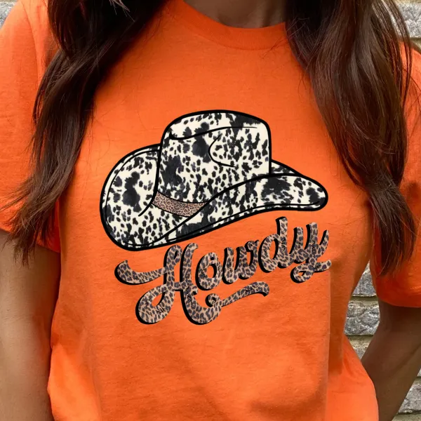 Relaxed Everyday Howdy Graphic Tee