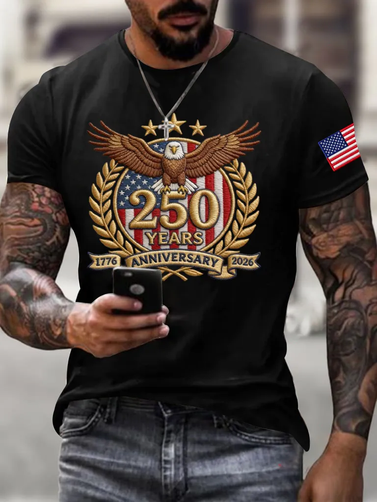 Men'S America 250th Anniversary  Casual T-Shirt