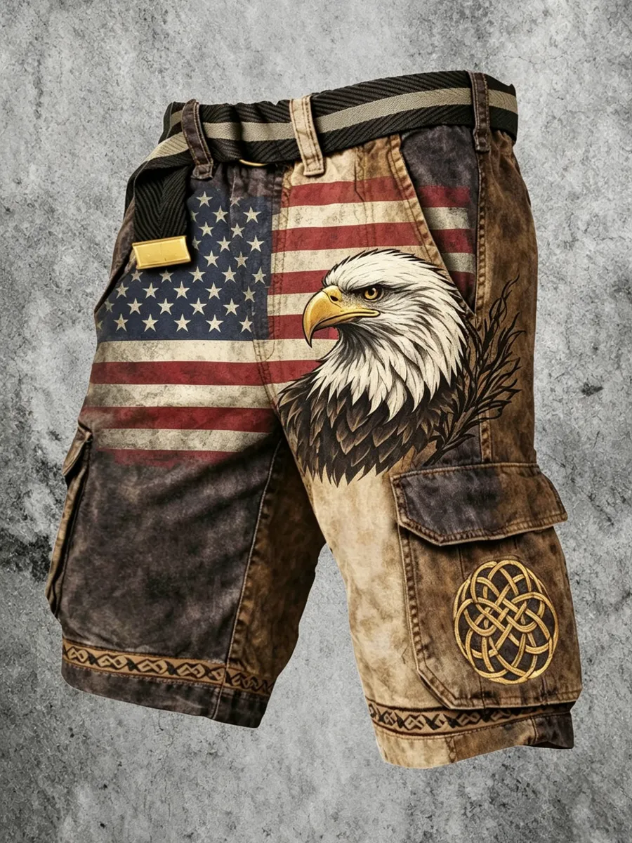 Men's 250th Anniversary Celebration Retro Work Shorts