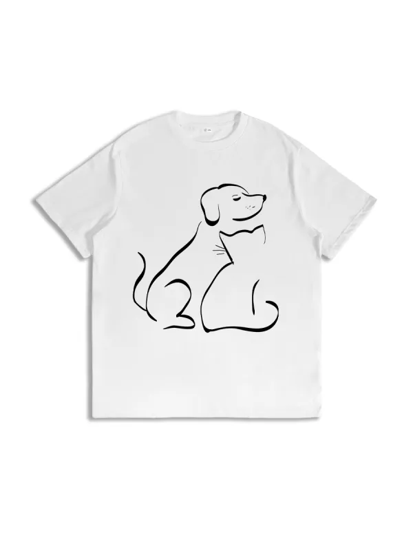 Dog And Cat Bestfriends T-Shirt
