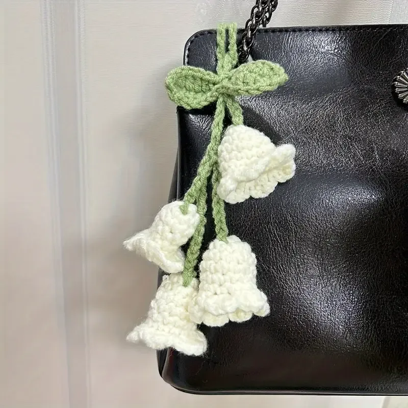 Handcrafted Crochet Lily Flower Pendant