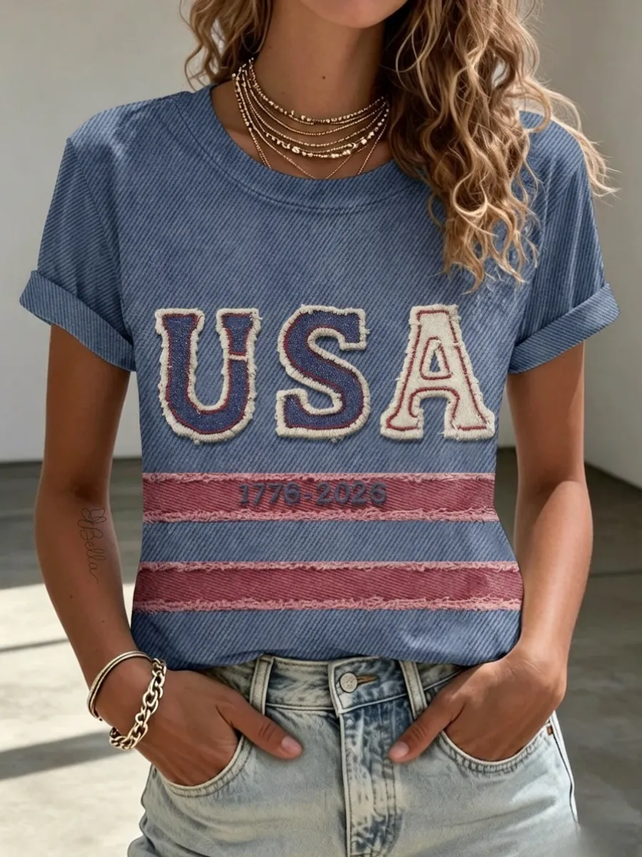 Women's  Retro 250th Anniversary Print T-Shirt