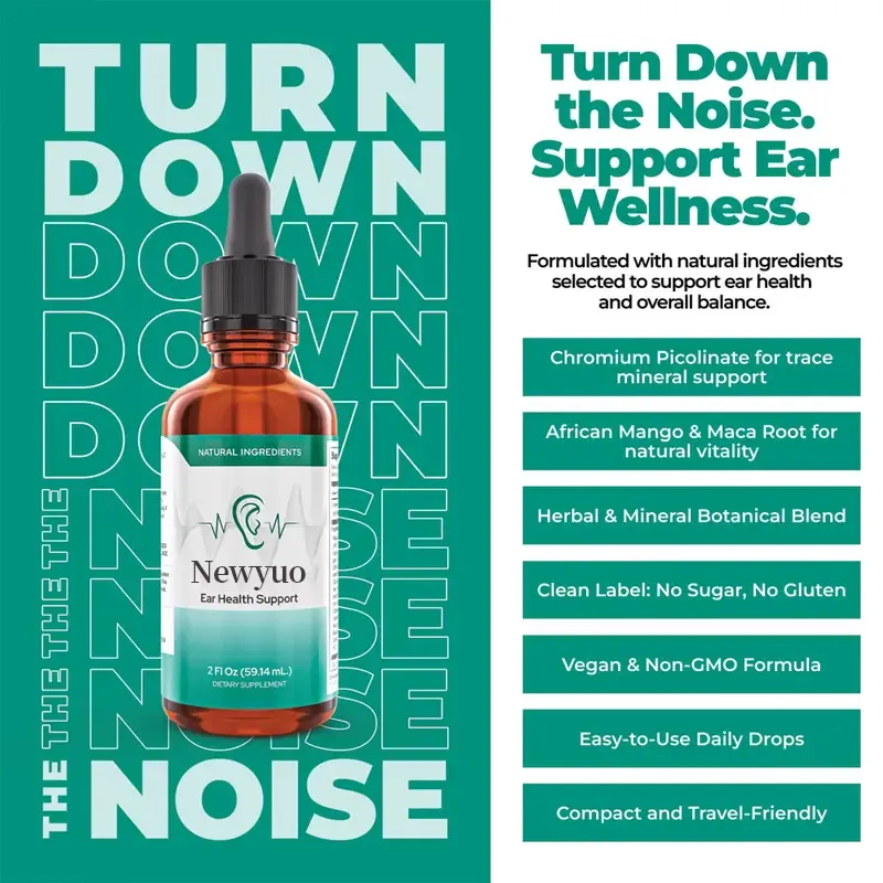 100% Natural – 20-in-1 Liquid Formula for Ear Wellness