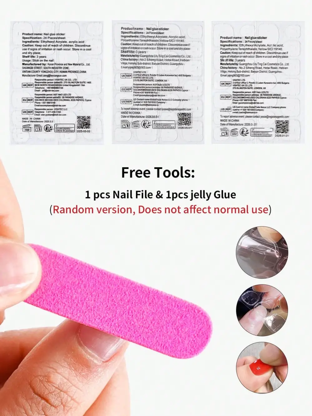 Nailhour 30Pcs Vintage Medium Oval Sweet Pink Polka Dot Press On Nails
