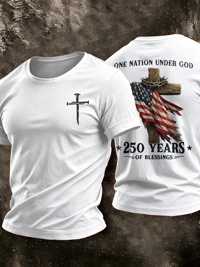 Men'S America Flag Printed Casual T-Shirt