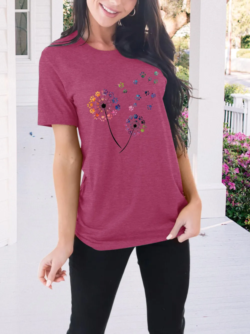 Dandelion Print T-shirt