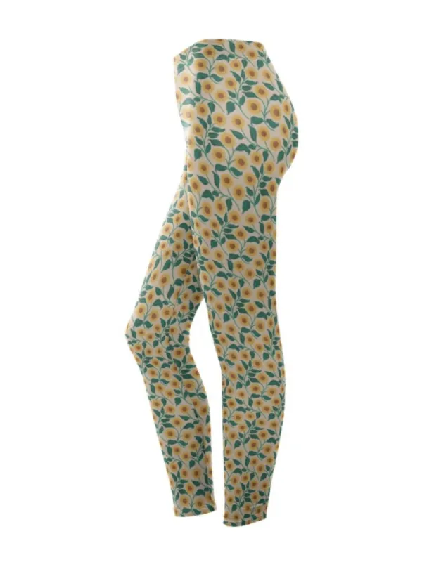 Sunflower Design Leggings