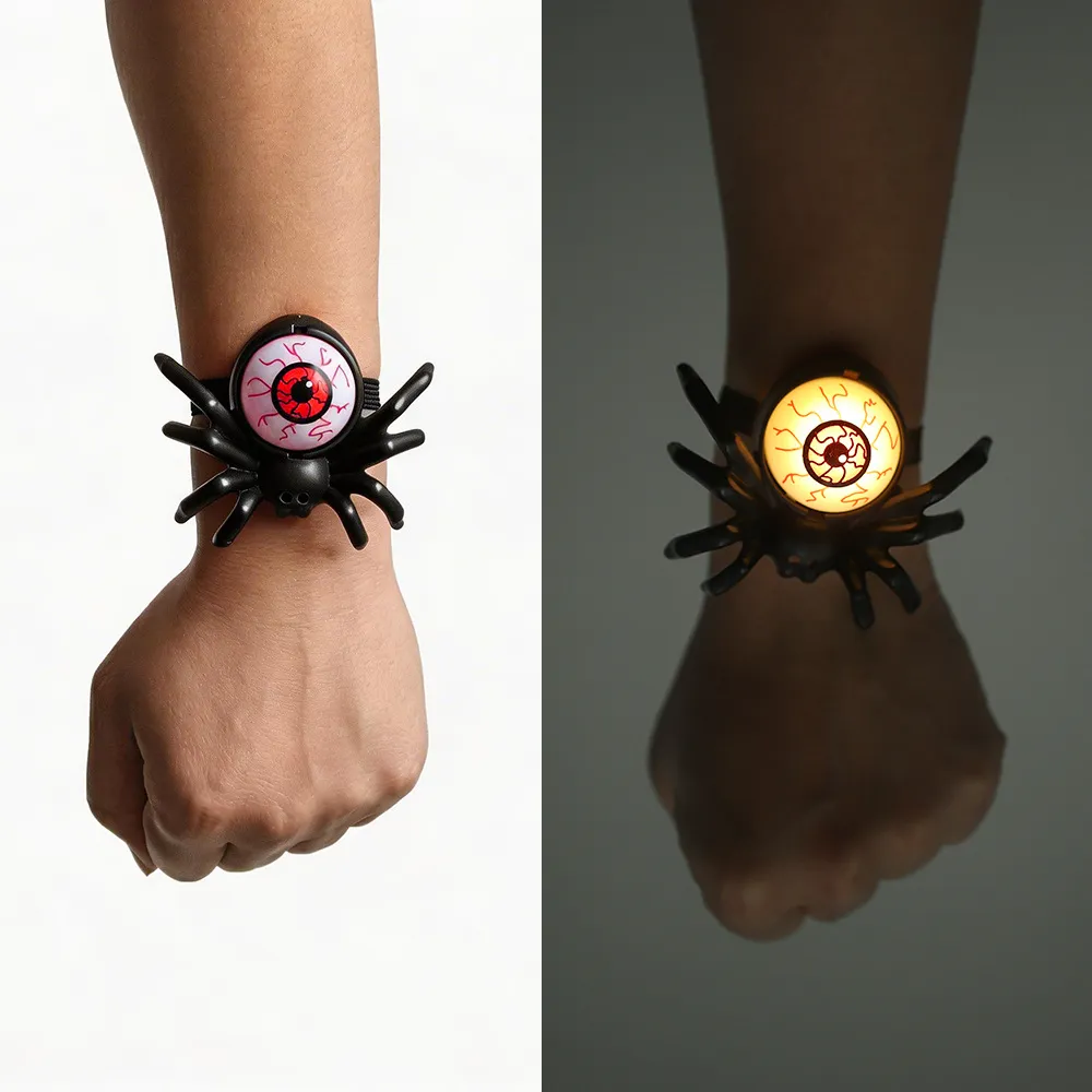 Halloween Halloween Glowing Light Spider Watch