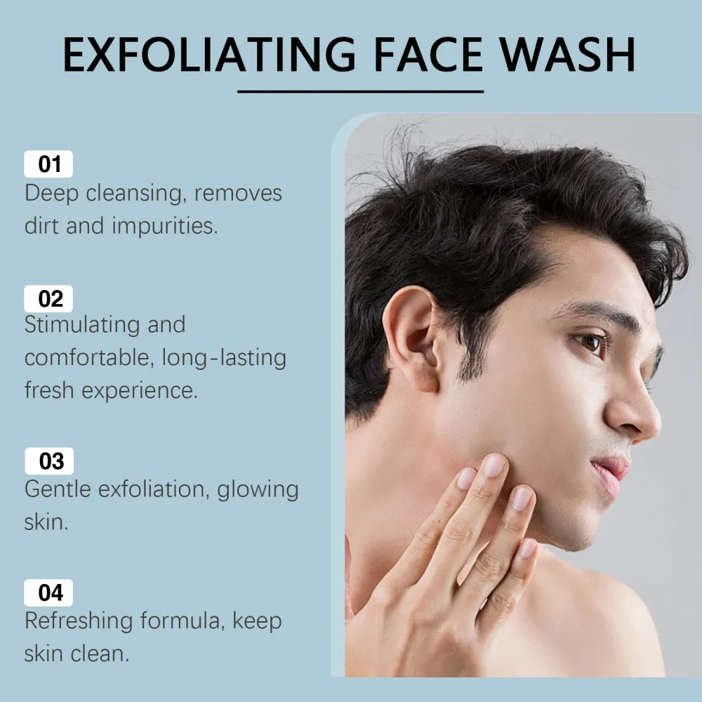 East Moon Men's Exfoliating Facial Cleanser