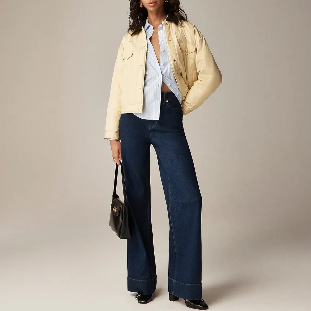 Mid-Waist Denim Semi-Stretch Jeans