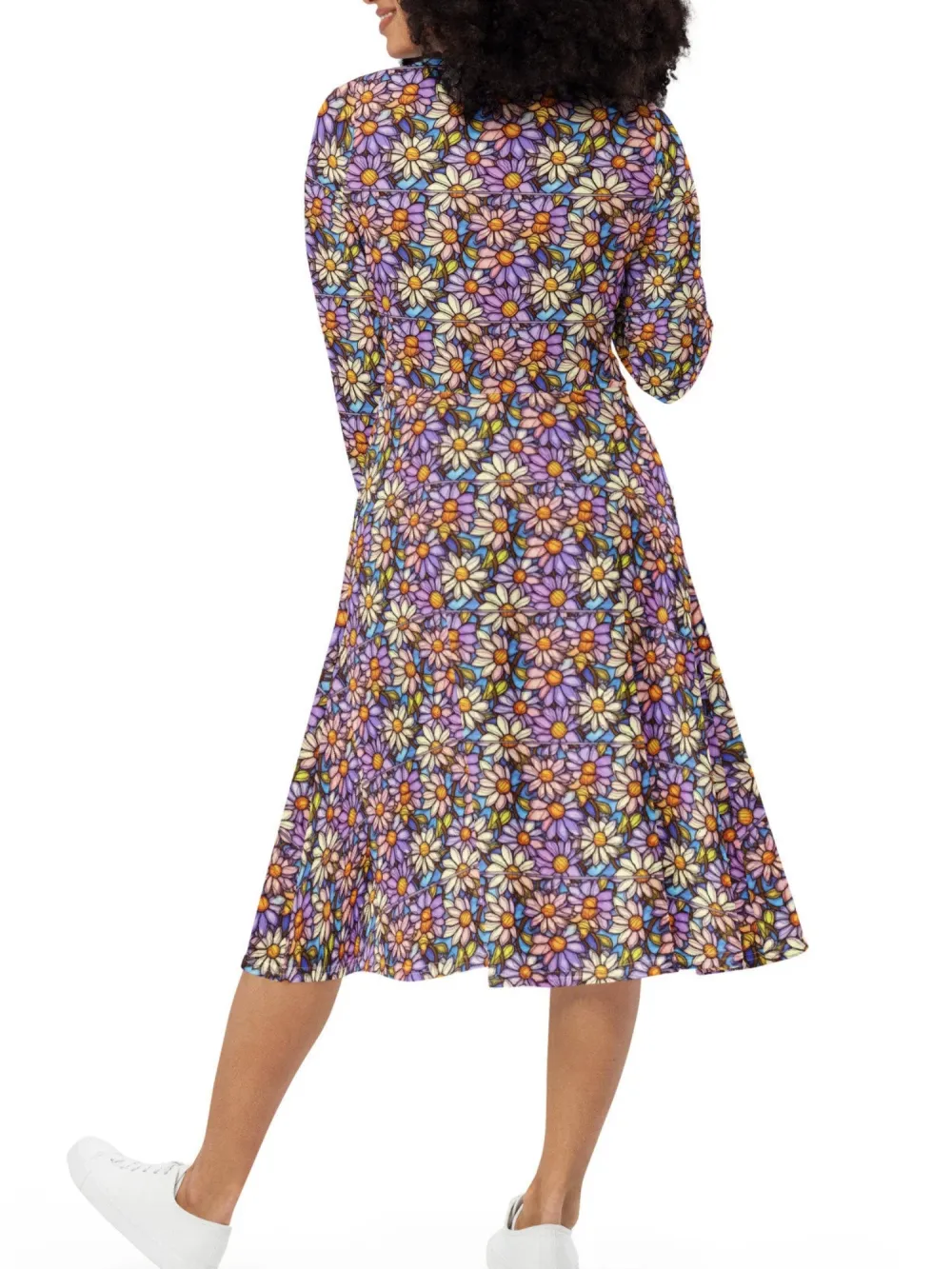 Side Pocket Floral Print Dress