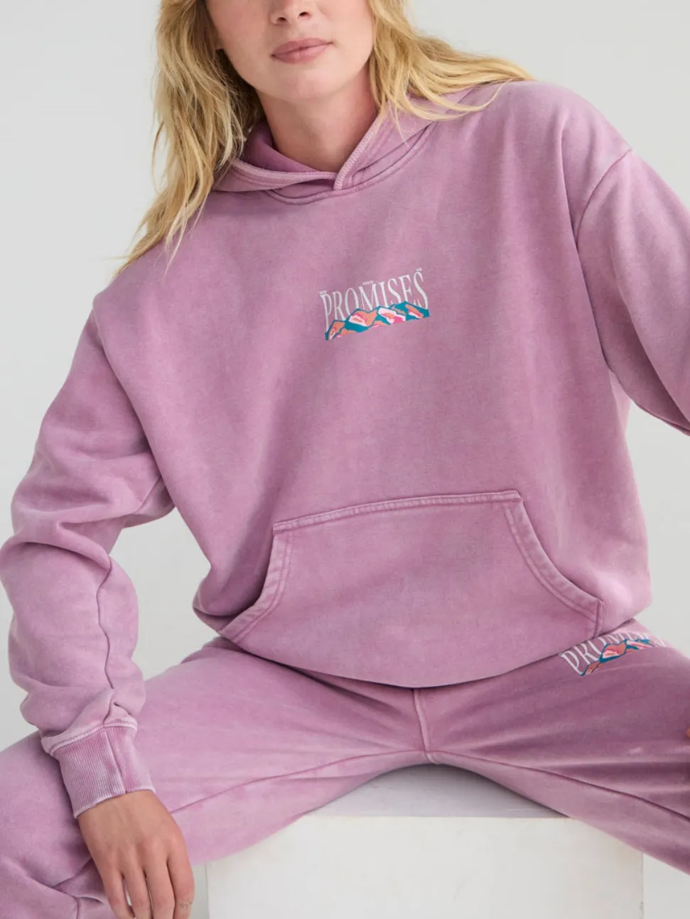 Lady Landscape Graffiti Cap Long-Sleeved Hoodie