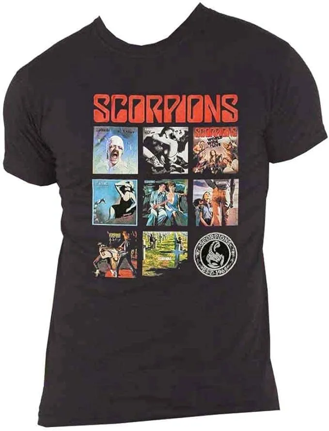 Men's Scorpions Printed Round Neck T-Shirt