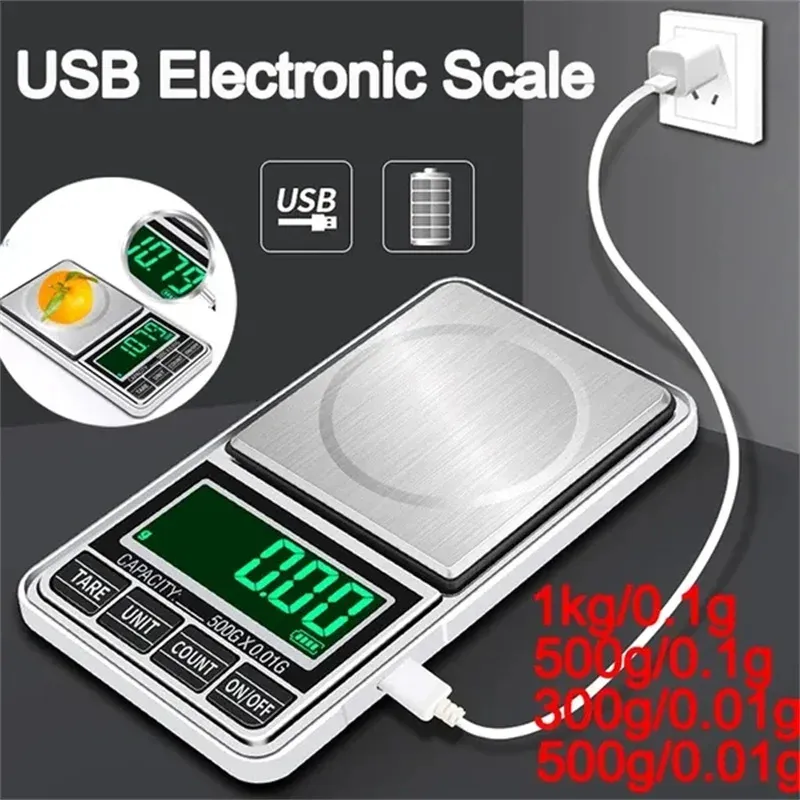 USB Rechargeable Electronic Precision Scale