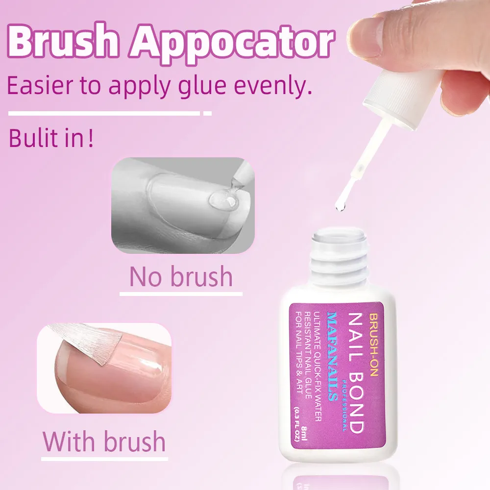 Nailhour 3pcs/5pcs/10pcs Extra Strong Nail Glue For Nail Tips & Press-On Nails (8ml)