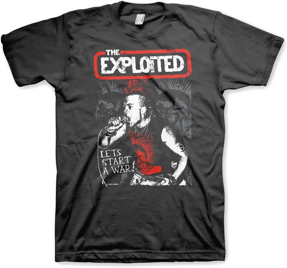 Men's The Exploited Printed Round Neck T-Shirt