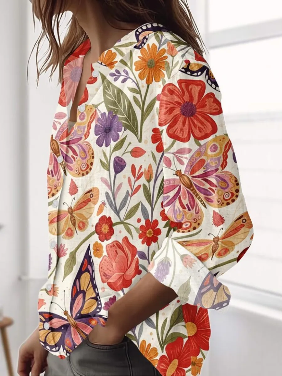 Butterfly Floral Shirt