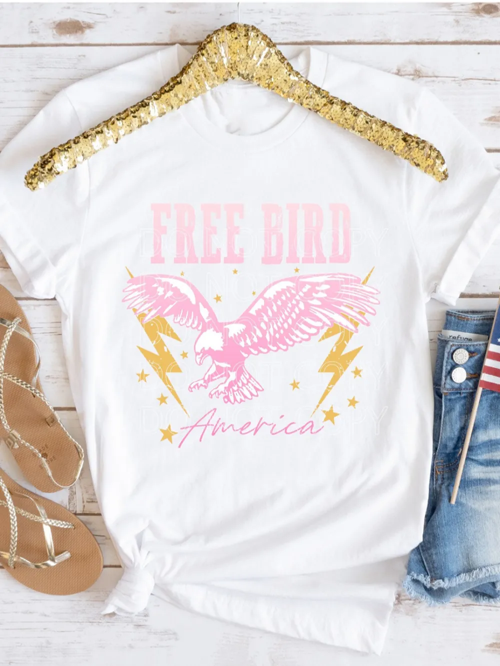 Free Bird Lady Regular T-Shirt