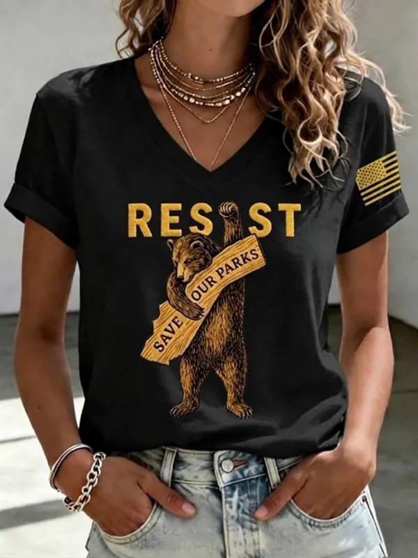 Women'S Save Our Parks Printed T-Shirt