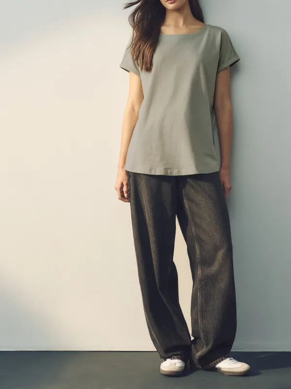 Cotton Short Sleeve T-Shirt 5-Piece Set