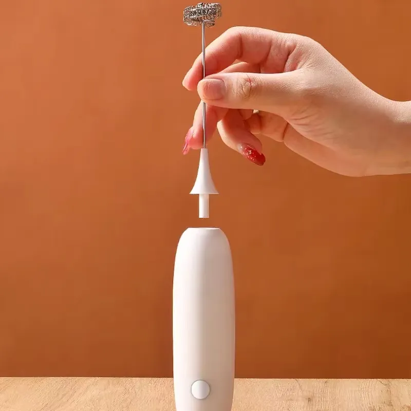 Solid Color Stainless Steel Milk And Egg Mixer