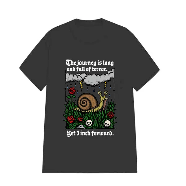 The Journey Is Long And Full Of Terror Printed Tee