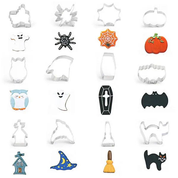 2026 Halloween Cookie Cutting Tool Set Stainless Steel
