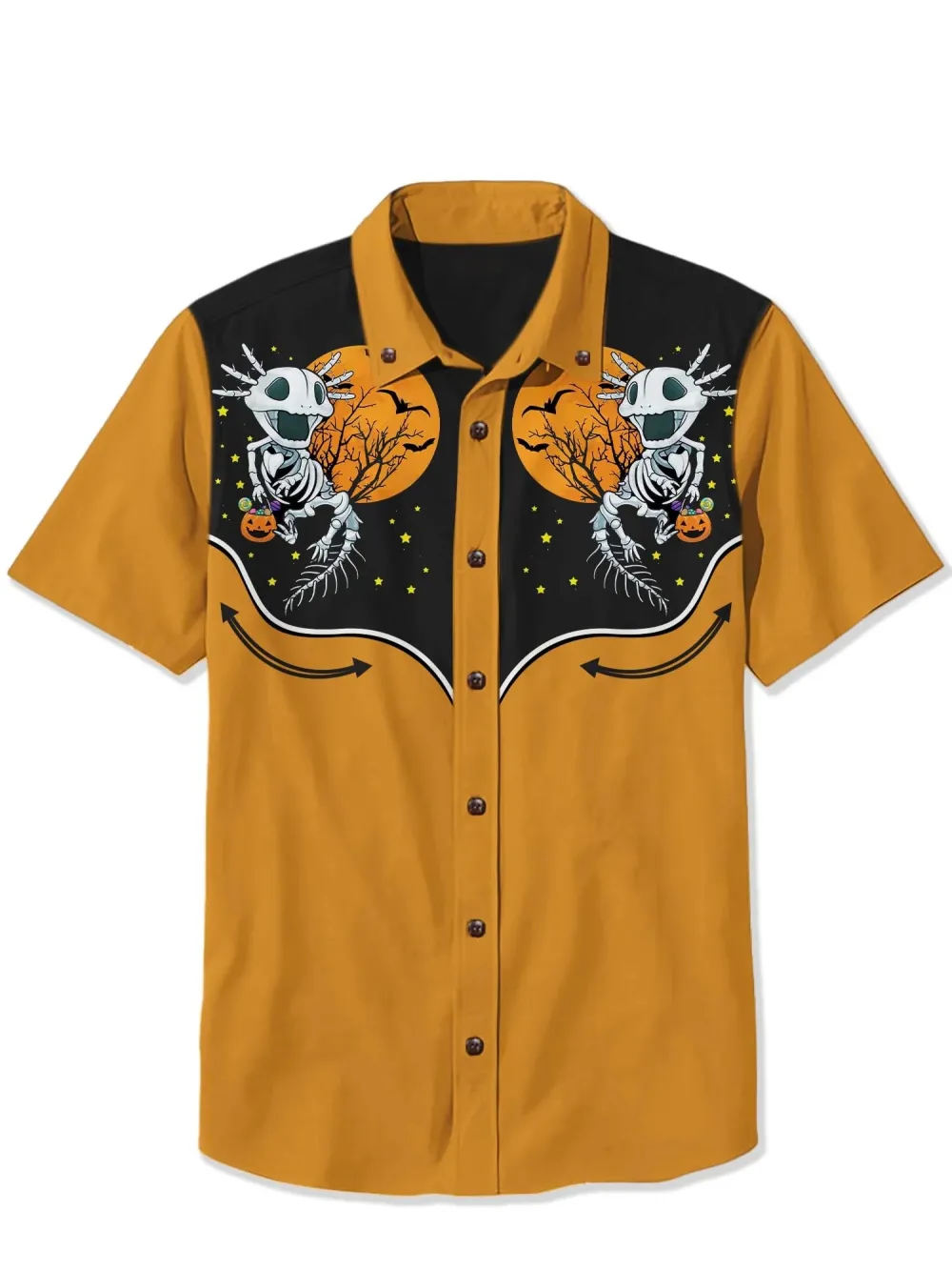 Halloween Axolotl Skull - 100% Cotton Shirt