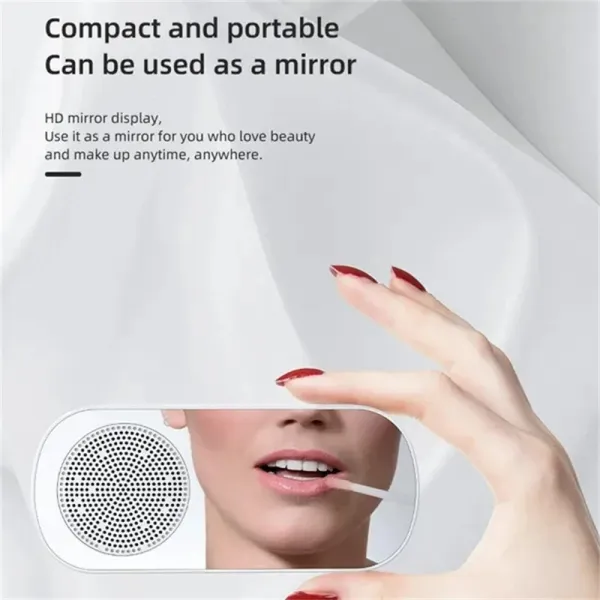 Mirror Screen Clock with Speaker