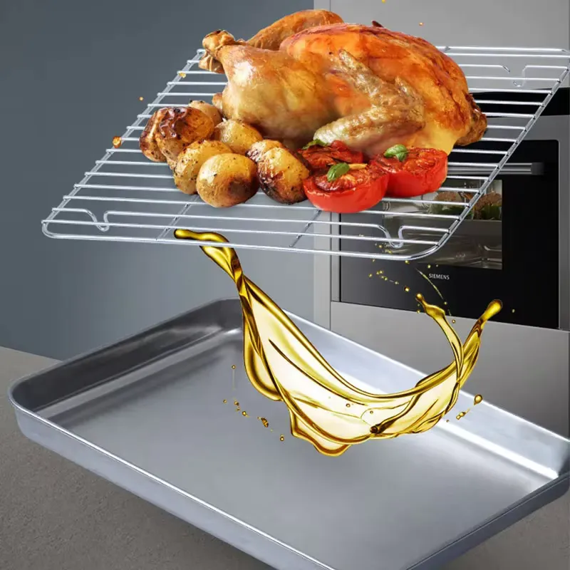 Stainless Steel Barbecue Tray Flat Chassis