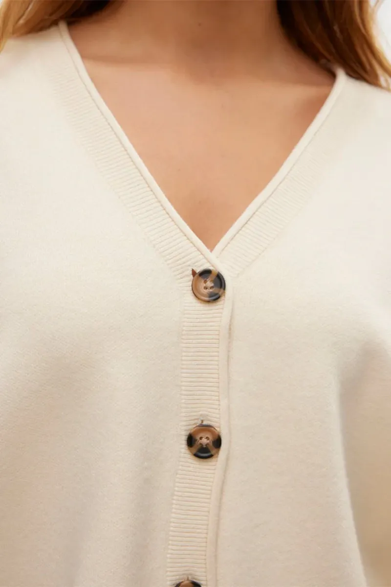 V-Neck Button Down Cardigans
